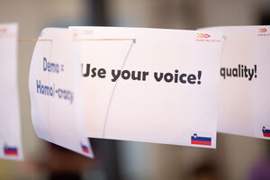 Mladi skupaj za človekove pravice - Kako lahko mladi ustvarijo drugačno zgodbo o migracijah v Evropi? Foto: Matej Pušnik